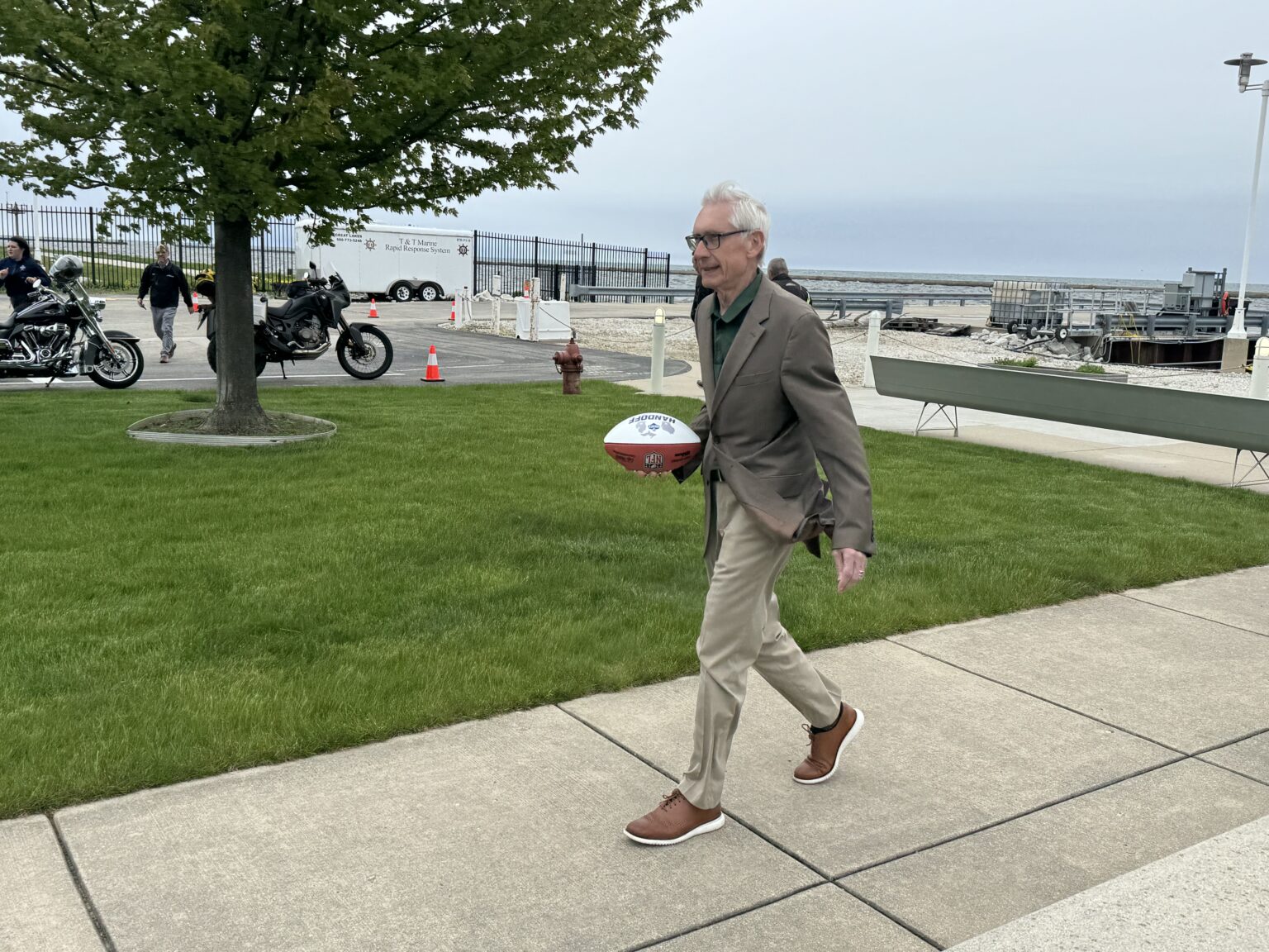 Official Nfl Draft Ball Handed Over To Green Bay For The Draft