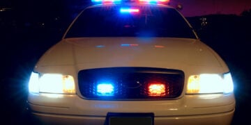 Police Car Lights — Stock Image