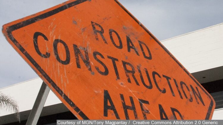 Road construction sign. (WTMJ file photo)