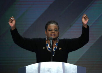 ‘N word’ thrown at Gwen Moore by Roy Moore fan