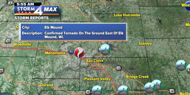Tornado causes damage in western Wisconsin - WTMJ