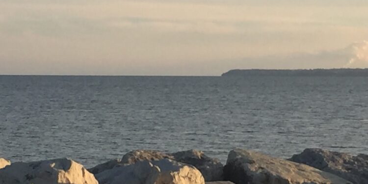 Lake water rising causing eroding on beaches
