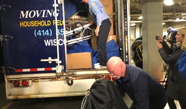 GALLERY: Milwaukee Brewers moving trucks packed for Phoenix, spring training