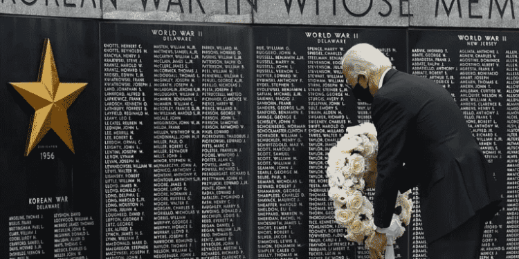 Biden Makes first in-person appearance in more Than 2 Months, honoring veterans