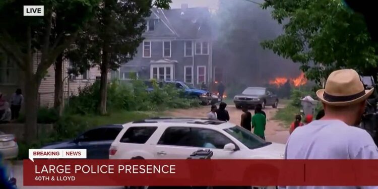 More than 10 injured including officers, firefighter after shootings, house fire following demonstrations on Milwaukee’s north side