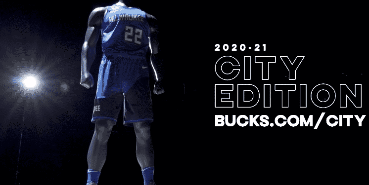 Milwaukee Bucks Nike 2020/21 City Edition Swingman Shorts - Blue