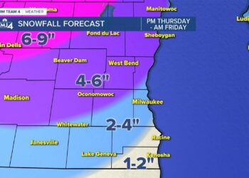 More snow then bitter cold heading to Wisconsin