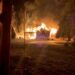 No injuries after a farmhouse in Racine County becomes engulfed in flames