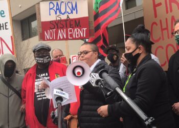 Dozens of protestors march on Kenosha Police headquarters Sunday, demand answers