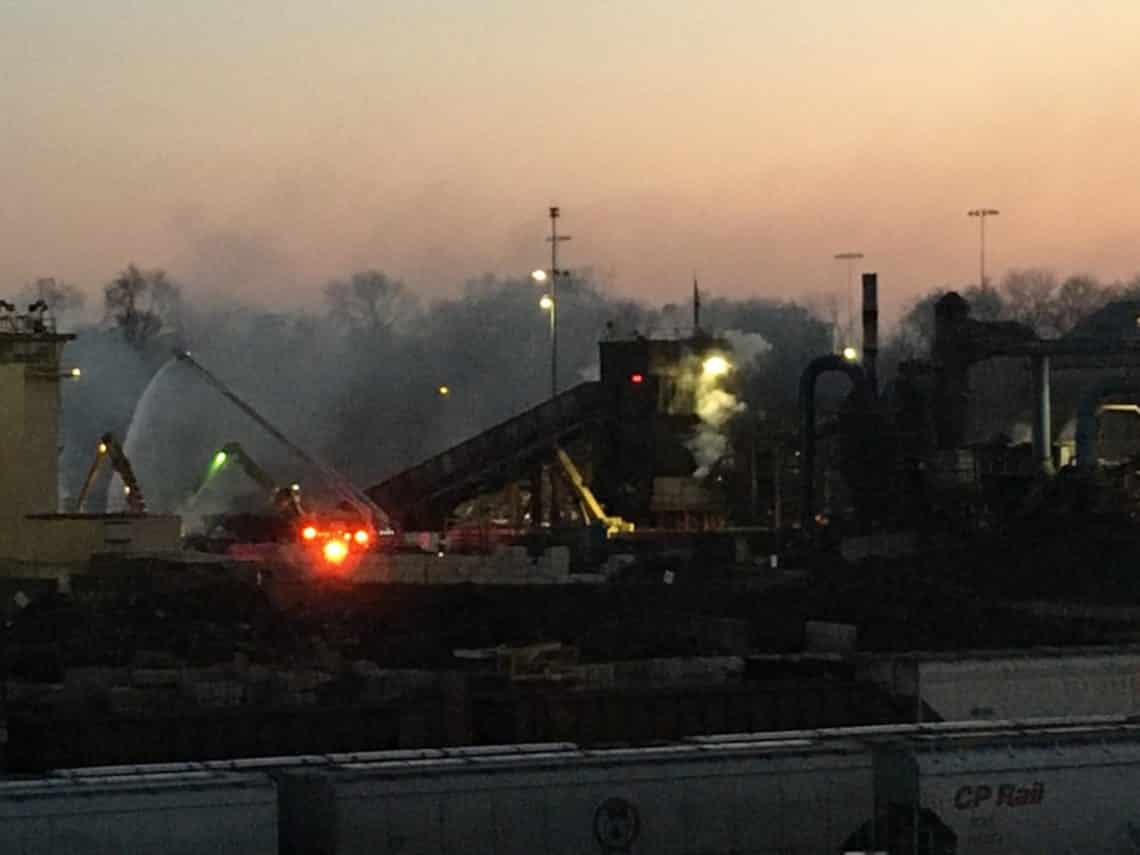 Major fire at Milwaukee south side recycling plant Saturday afternoon [PHOTOS] - WTMJ