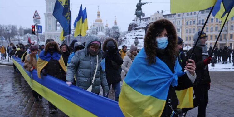 Ukrainians nervous but standing firm against Russian aggression amid troop buildup