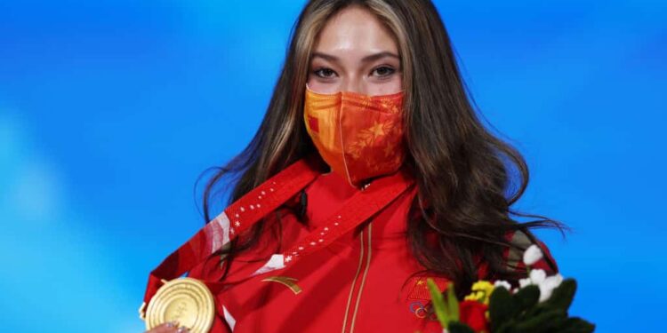 Eileen Gu born and raised in America, wins gold for China
