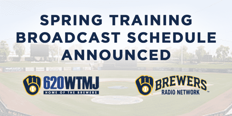 Brewers Spring Training Broadcast Schedule Announced - WTMJ