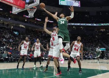 Bucks Advance With 116-100 Win Over Short-Handed Bulls