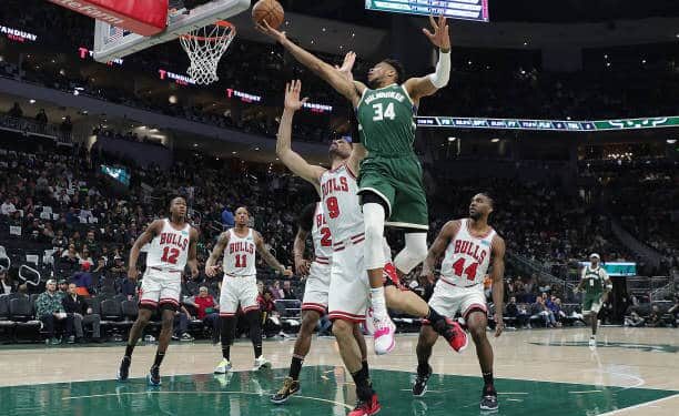 Bucks Advance With 116-100 Win Over Short-Handed Bulls