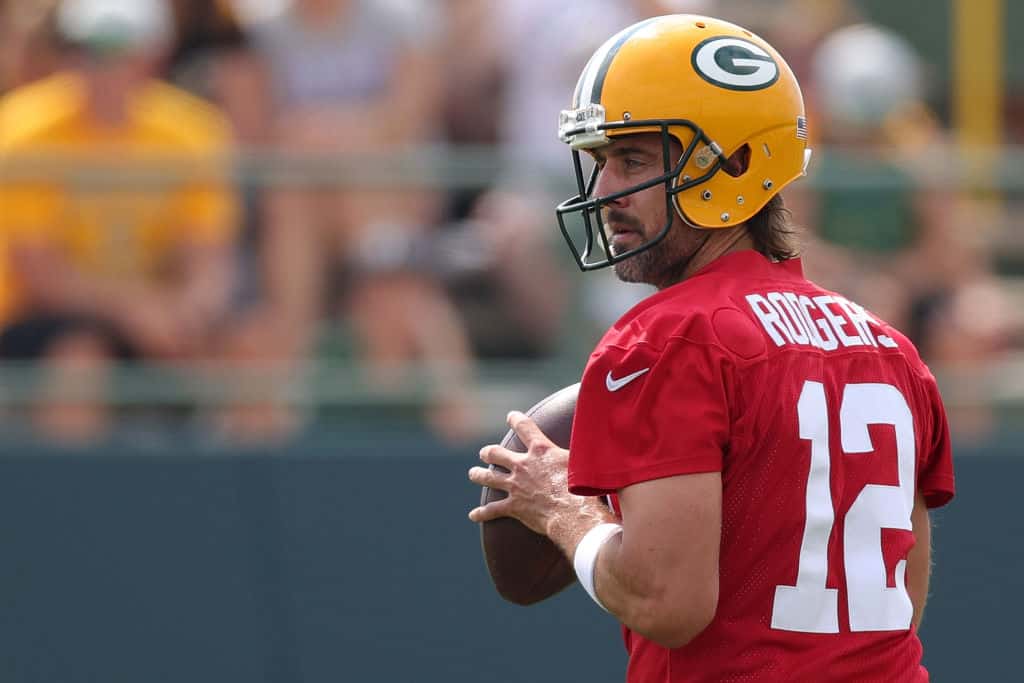 Photos: Green Bay Packers' Aaron Rodgers at 2021 training camp