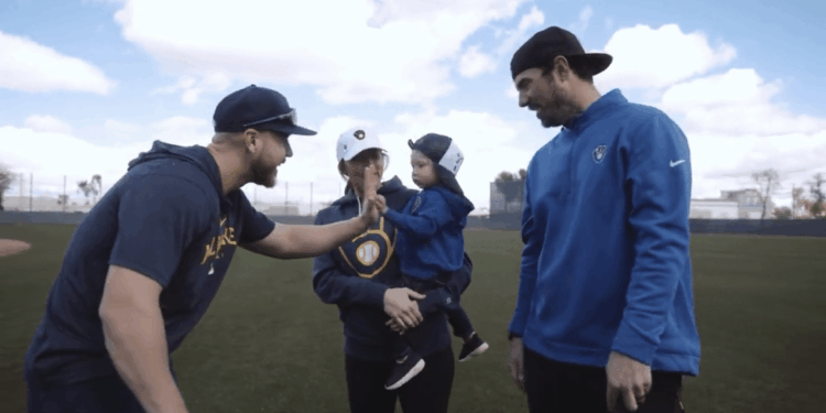 Mike Brosseau’s first hit of spring is a gender reveal