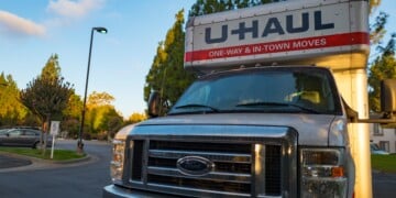 A U-Haul truck