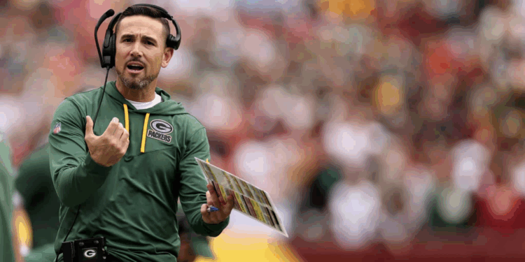 Green Bay Packers head coach Matt LaFleur