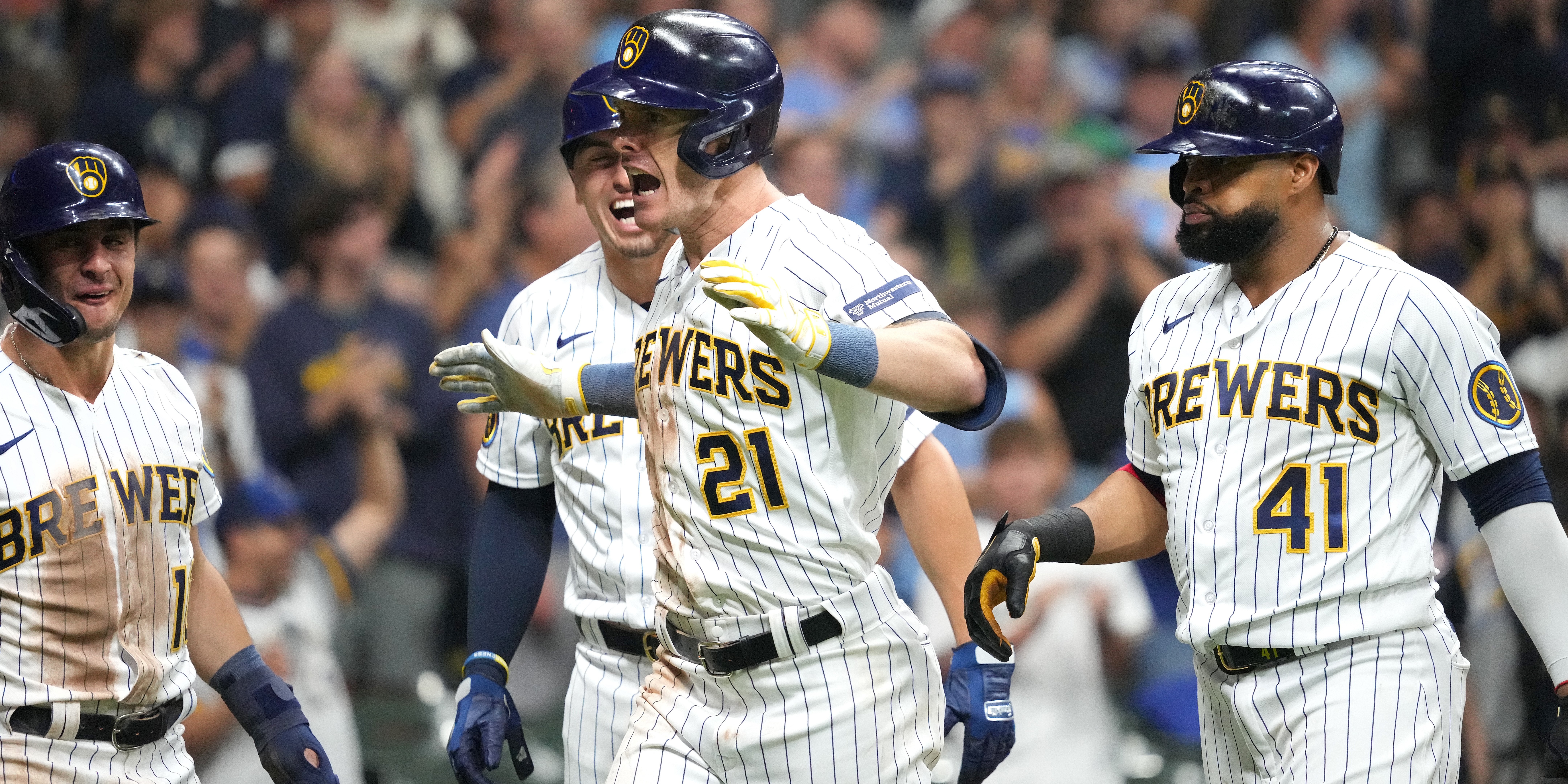 Willy Adames is ready for some postseason success with the Brewers