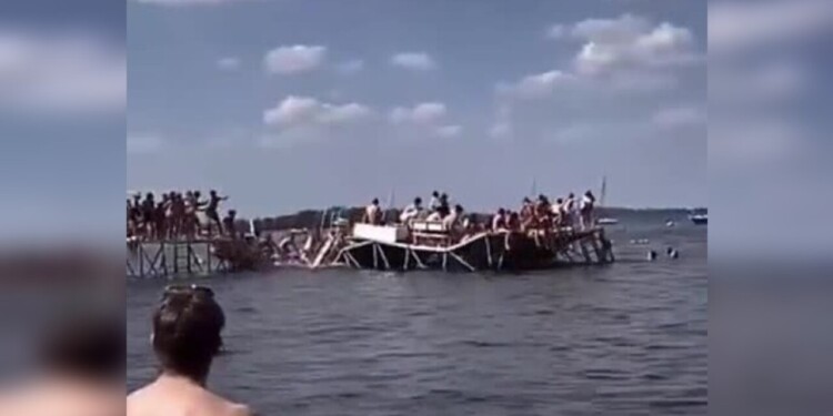 Pier collapses into lake on Wisconsin college campus, 1 hospitalized, 20 others slightly injured