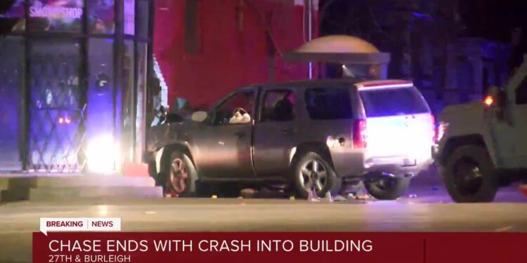 ‘Armed & Dangerous’ suspect concludes chase through Milwaukee County with crash