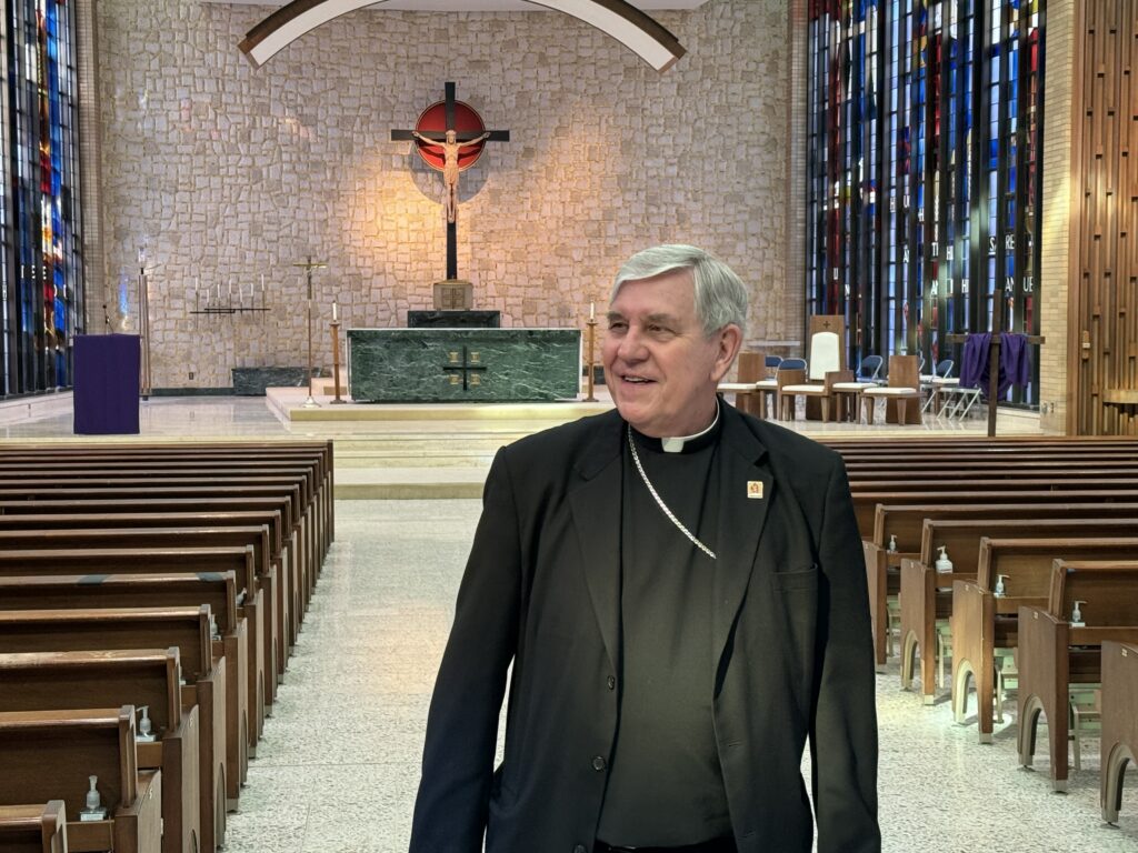 Archbishop Listecki after signing his letter of resignation
