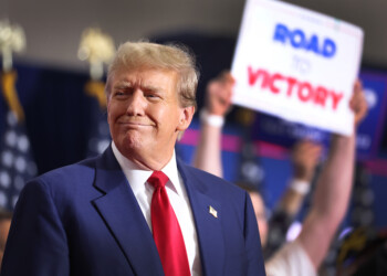 Former President Donald Trump in Green Bay on April 2, 2024