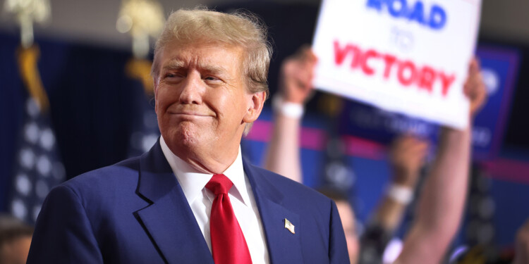 Former President Donald Trump in Green Bay on April 2, 2024