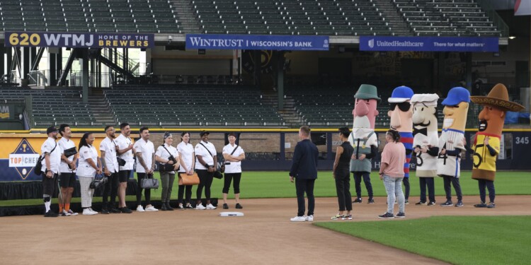 Famous Racing Sausages steal the show in Top Chef’s visit to American Family Field