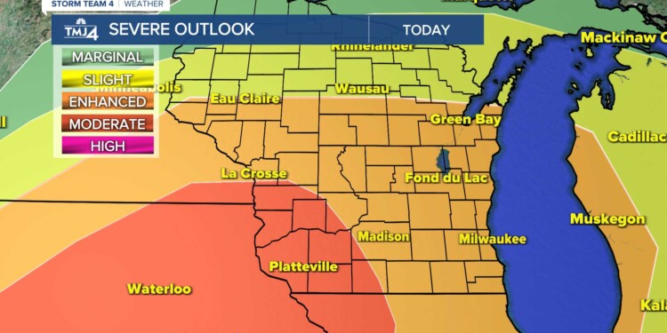 Severe weather is possible Tuesday night