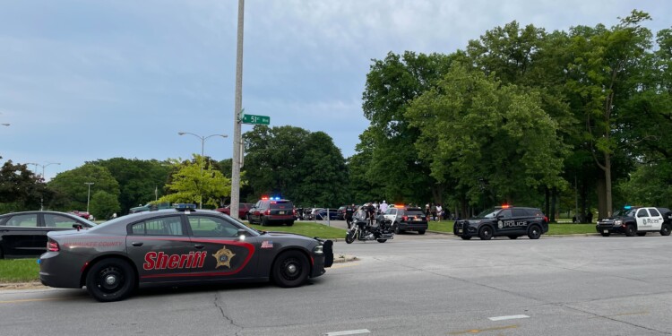 Milwaukee County Sheriff's deputies respond to a fatal crash that killed a two-year-old child at McGovern Park.