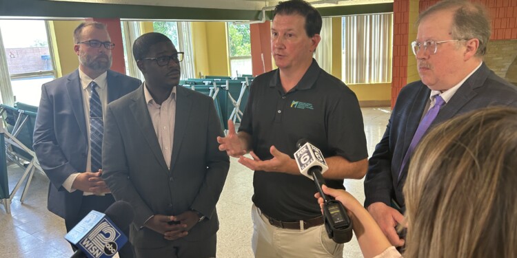 State, local leaders tour new housing facility for homeless citizens