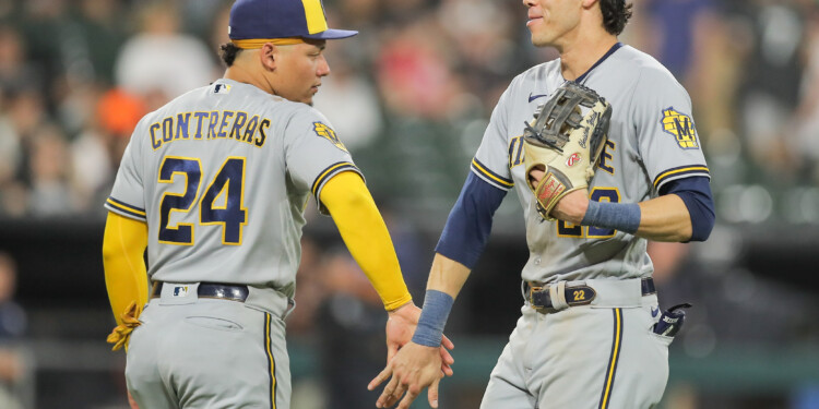 William Contreras and Christian Yelich