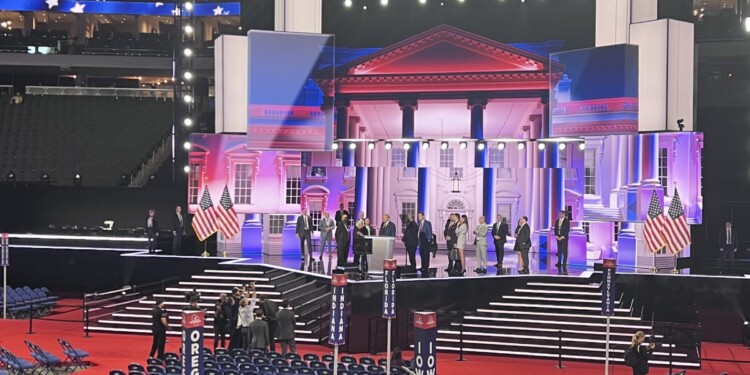 “Steady Work for Months.” Stage hands benefit from RNC business