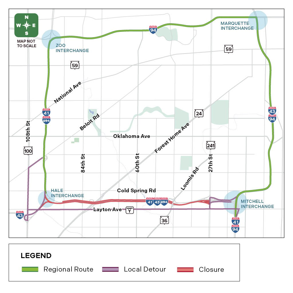 894 takes two weekend full closures for major roadwork