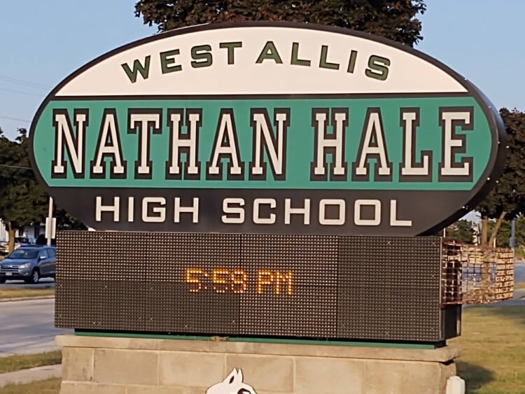 Nathan Hale High School in West Allis