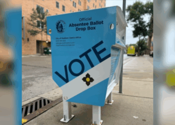 The use of absentee ballot drop boxes in battleground Wisconsin is sharply down from 2020