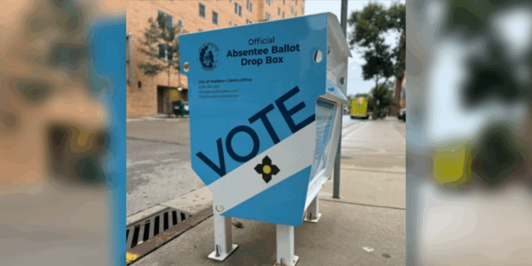 The use of absentee ballot drop boxes in battleground Wisconsin is sharply down from 2020