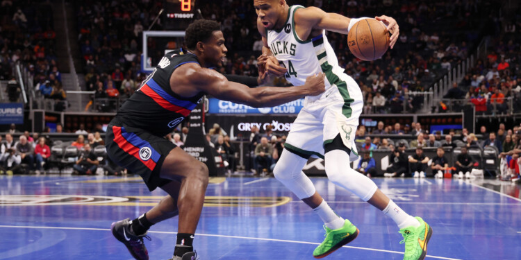 Bucks advance in NBA Cup as Antetokounmpo and Lillard key 128-107 win over Pistons