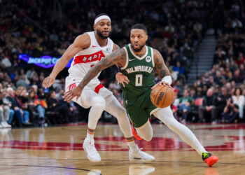 Bucks Light It Up from Deep, Dominate Raptors in Toronto 128-104.