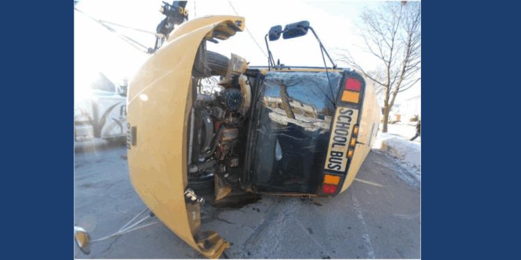 Pleading not guilty to a school bus crash that injures one