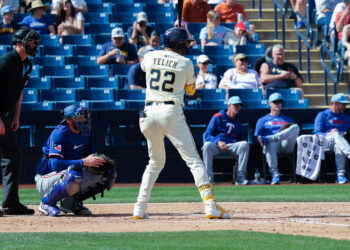 Christian Yelich returns to Spring Training: “Nice to be back in a game”