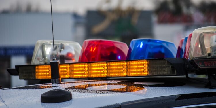 Police car lights. Image by Piotr from Pixabay