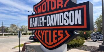 Harley-Davidson Motorcycles sign outside the House of Harley-Davidson