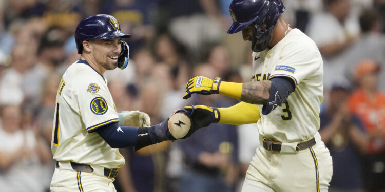 Joey Ortiz Blasts Two Homers to Lead Brewers to 9-3 Win Over Pittsburgh to Even Series