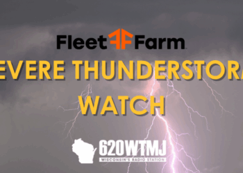 Weather: Fleet Farm Severe Thunderstorm Watch. The National Weather Service has issued a Severe Thunderstorm Watch. WTMJ Storm Team Alert is sponsored by Fleet Farm.