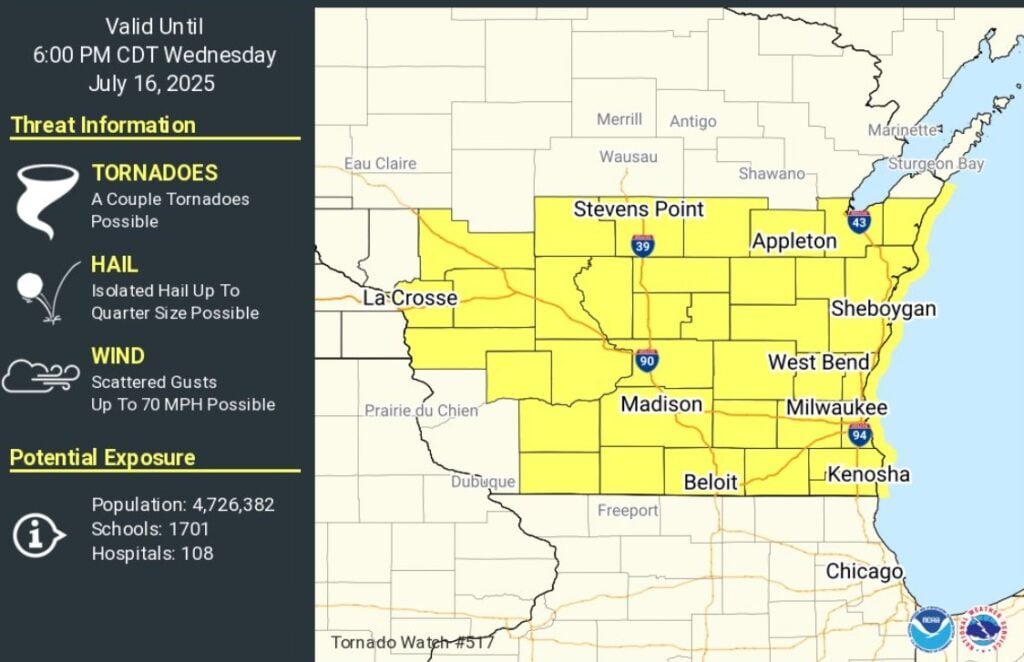 Thunderstorm Warning for Sheboygan and Ozaukee Counties, Flash Flood ...