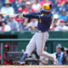 Turang homers twice as the Brewers pound the Nationals 14-3 for a sweep of their season series