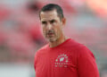 MADISON, WISCONSIN - AUGUST 28: Head coach Luke Fickell of the Wisconsin Badgers looks on before the game against the Miami (OH) Redhawks at Camp Randall Stadium on August 28, 2025 in Madison, Wisconsin. (Photo by John Fisher/Getty Images)